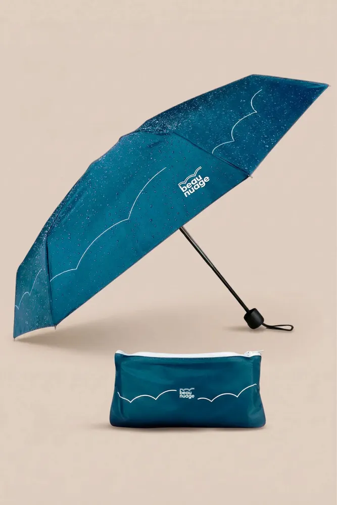Petite maroquinerie - Le Mini, parapluie éco-responsable et sa housse absorbante brevetée - BEAU NUAGE