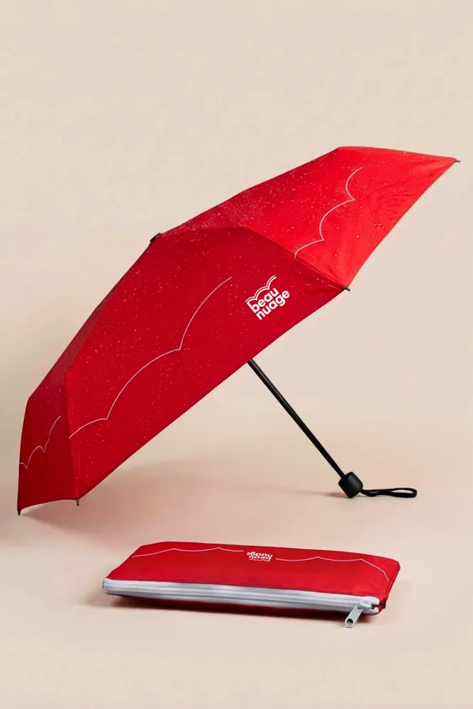 Petite maroquinerie - Le Mini, parapluie éco-responsable et sa housse absorbante brevetée - BEAU NUAGE