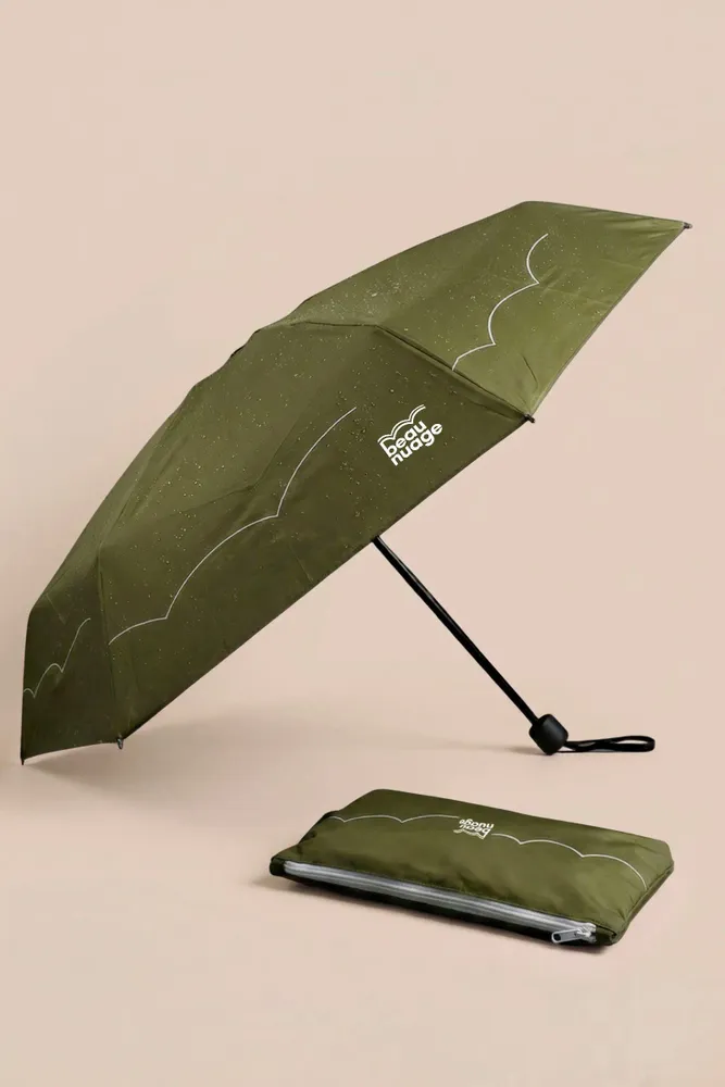 Petite maroquinerie - Le Mini, parapluie éco-responsable et sa housse absorbante brevetée - BEAU NUAGE