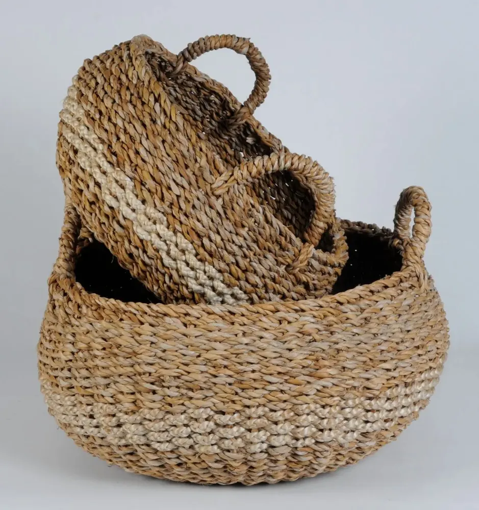 Paniers à linge - ensembles de paniers gigognes hogla - MAISON BENGAL