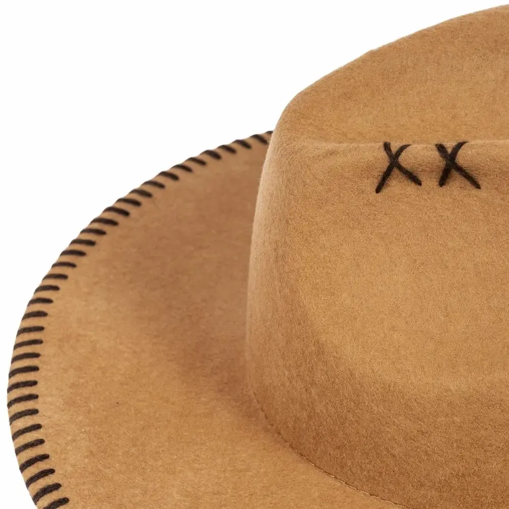 Hats - CROCHET wide brim felt hat - TRAVAUX EN COURS...