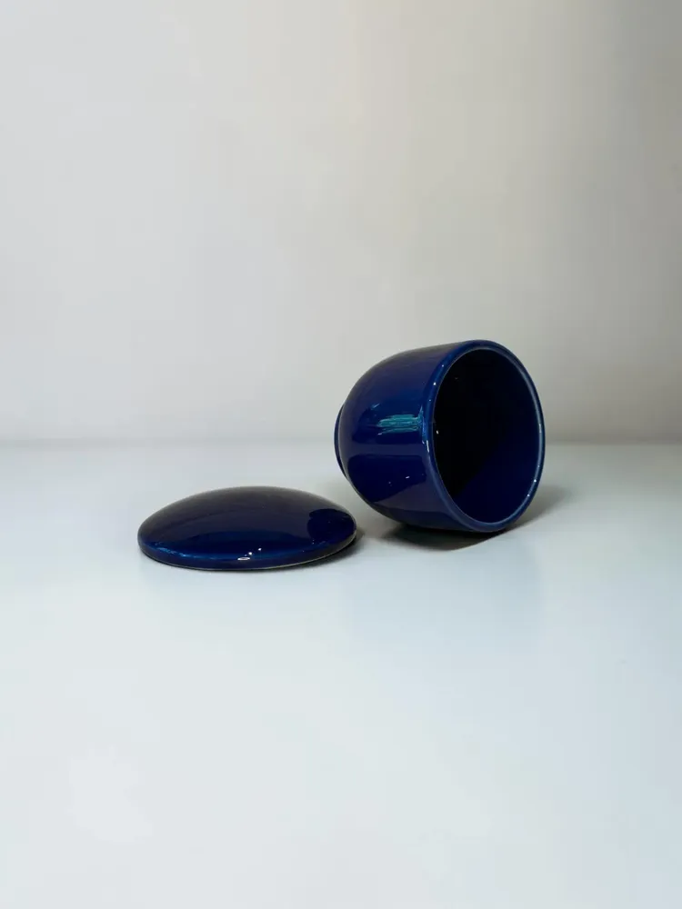 Mugs - Arita Porcelain, Chawan Mushi Cup with Lid – Ruri Collection - JOHN MAC CERAMICS