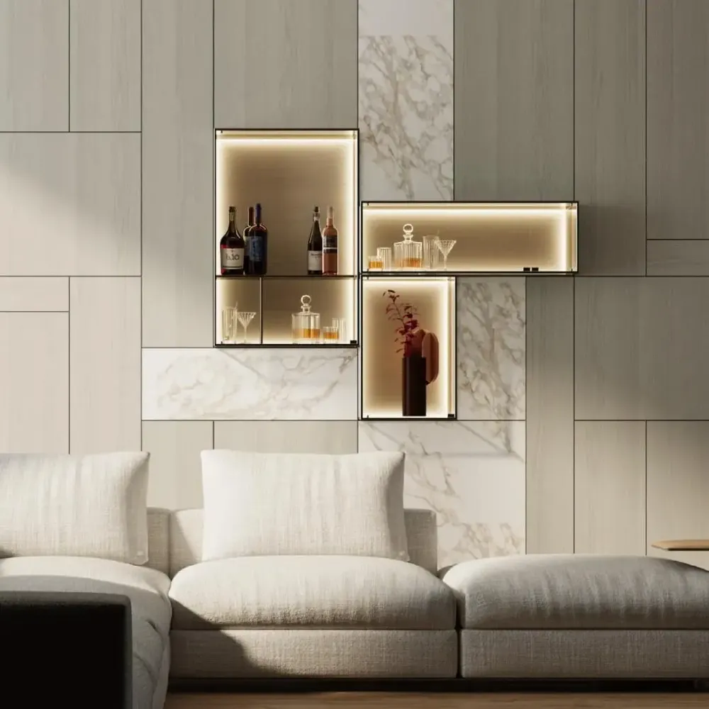Etagères - Série de meubles décoratifs Cube - M77