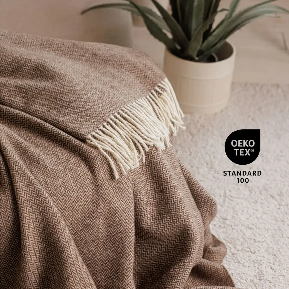 Plaids - Plaid en laine mongole Rendevu - LANAVITTA