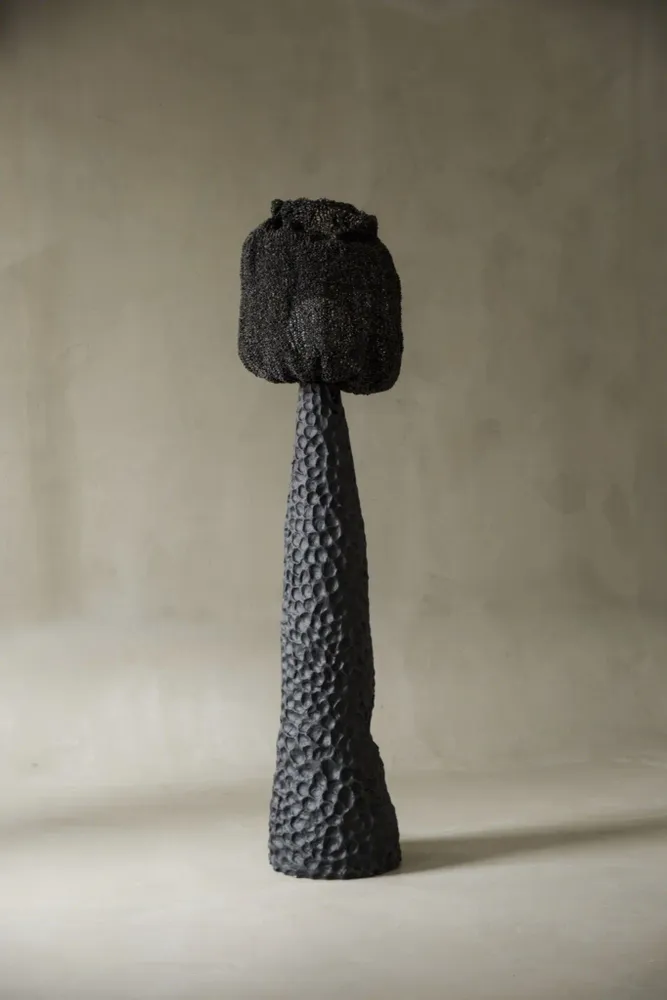 Floor lamps - NOIR MOKH Sculptural Floor lamp - GALERIE SANA MOREAU