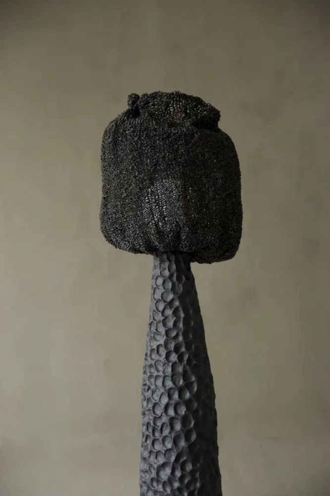 Floor lamps - NOIR MOKH Sculptural Floor lamp - GALERIE SANA MOREAU