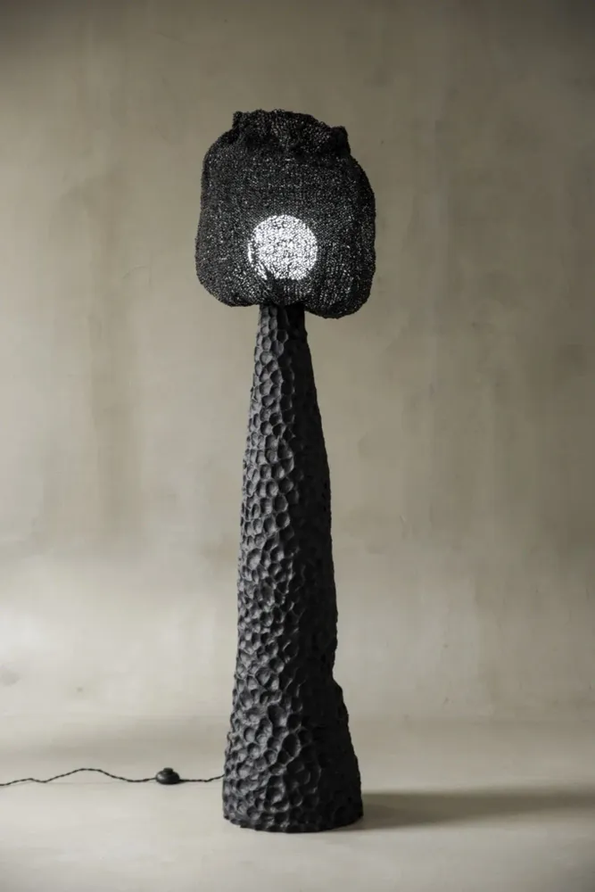 Floor lamps - NOIR MOKH Sculptural Floor lamp - GALERIE SANA MOREAU