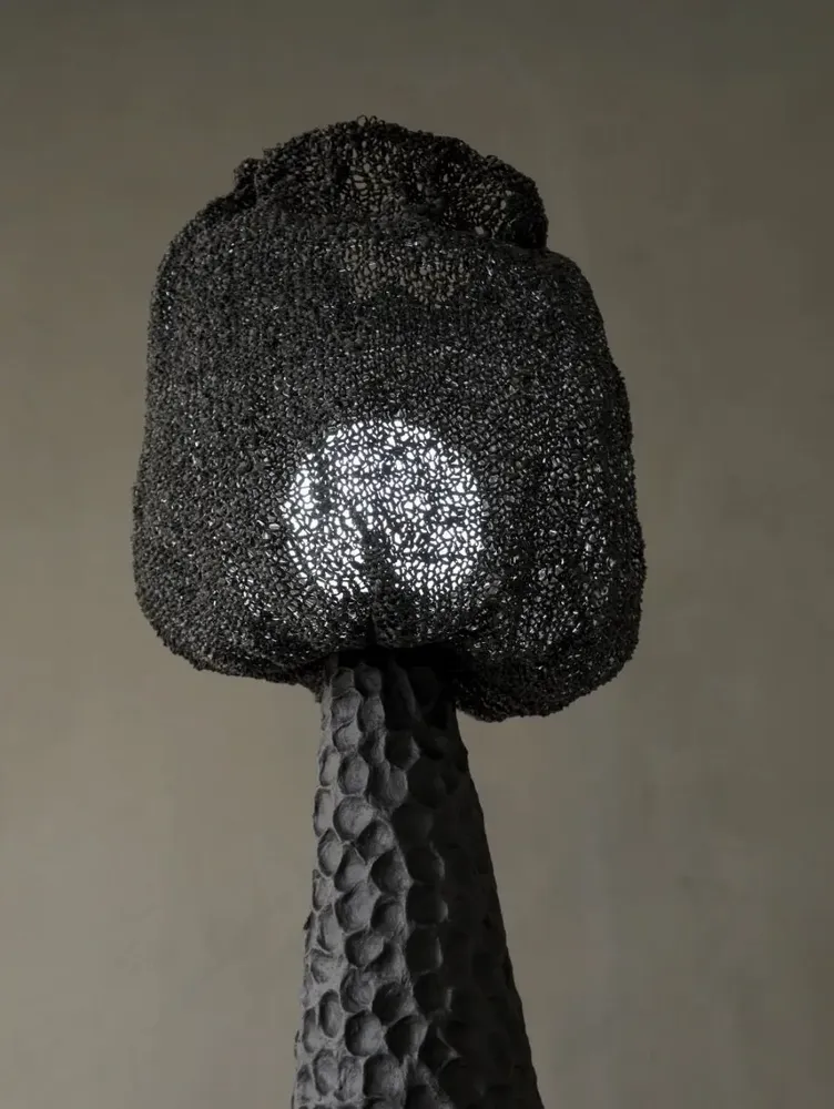 Floor lamps - NOIR MOKH Sculptural Floor lamp - GALERIE SANA MOREAU