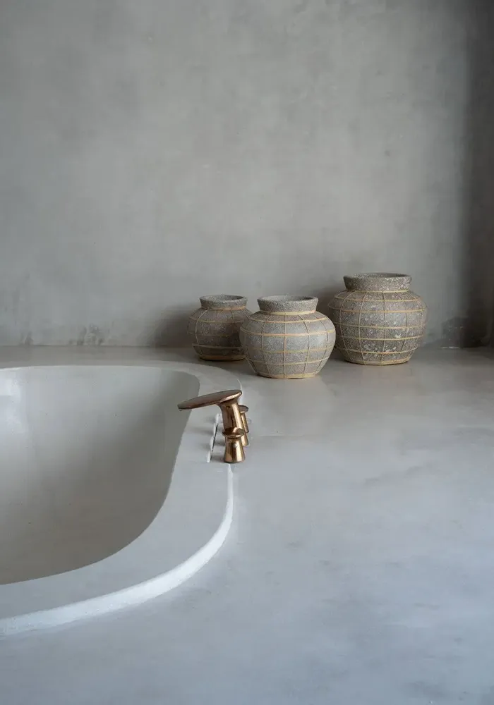 Vases - The Belly Vase - Concrete Natural - M - BAZAR BIZAR LIVING
