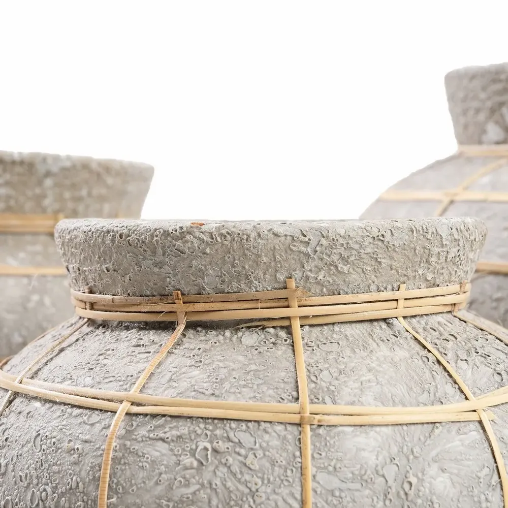 Vases - The Belly Vase - Concrete Natural - M - BAZAR BIZAR LIVING