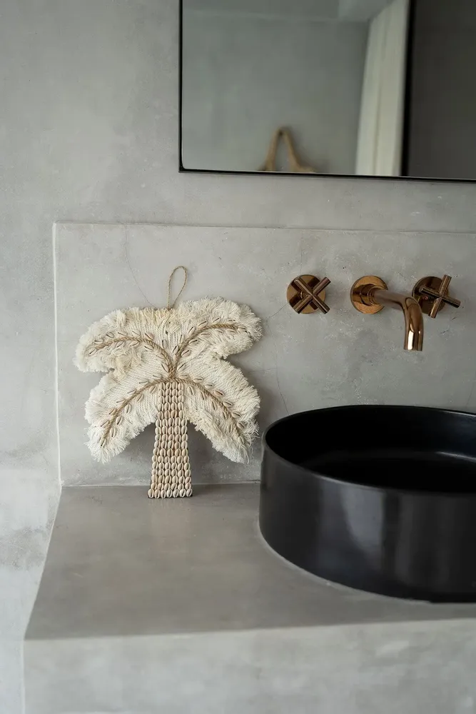 Other wall decoration - The Cotton Shell Palm Tree - White Natural - BAZAR BIZAR LIVING