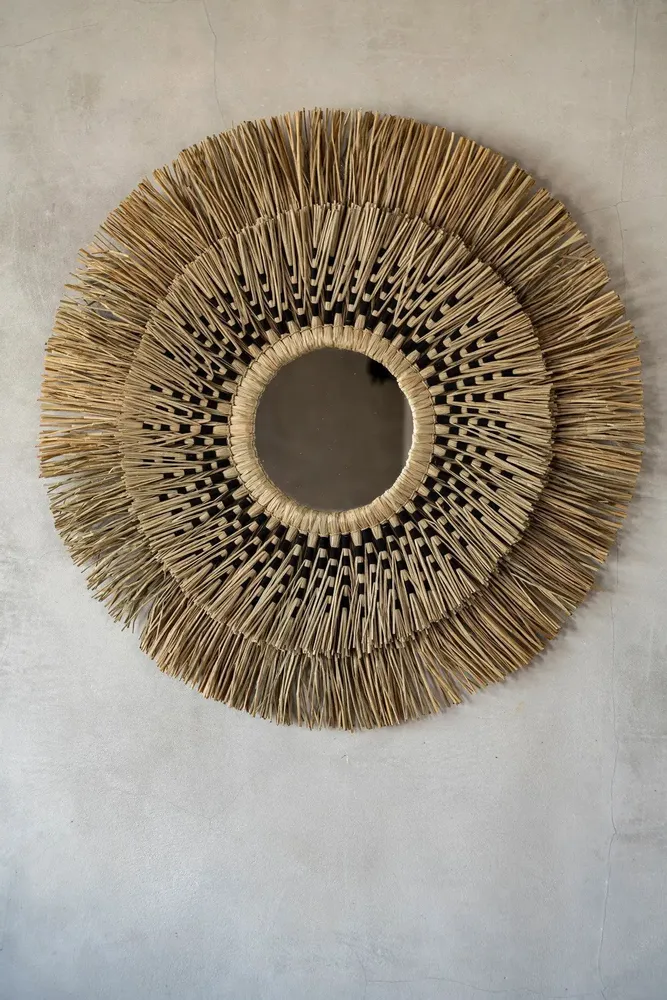 Miroirs - Le Miroir Havana - Naturel Noir - L - BAZAR BIZAR LIVING