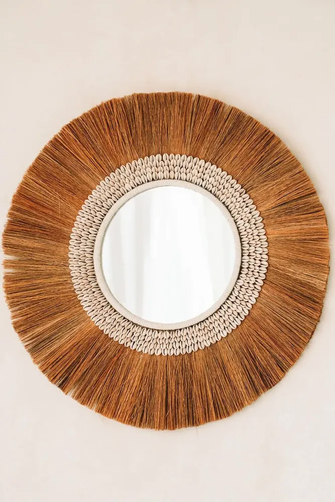 Mirrors - The La Paloma Mirror - Natural - M - BAZAR BIZAR LIVING