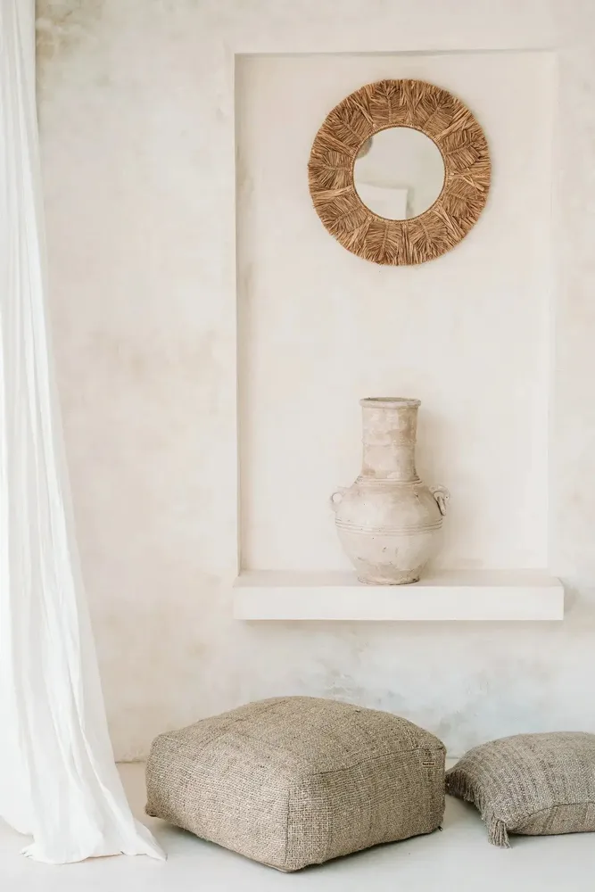 Mirrors - The Palm Tree Mirror - Natural - M - BAZAR BIZAR LIVING