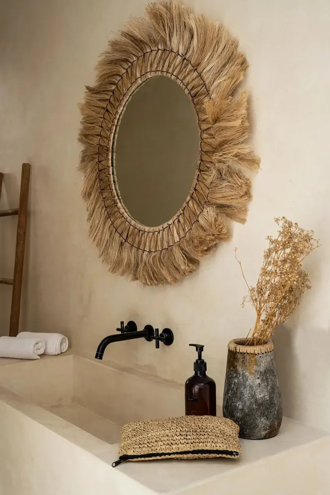 Miroirs - Le Miroir Pretty Blonde - Naturel - L - BAZAR BIZAR LIVING