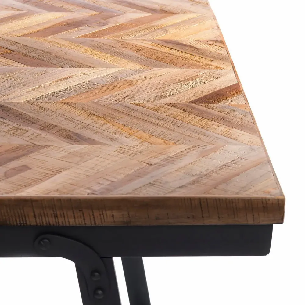 Console table - The Herringbone Console - Natural - BAZAR BIZAR LIVING