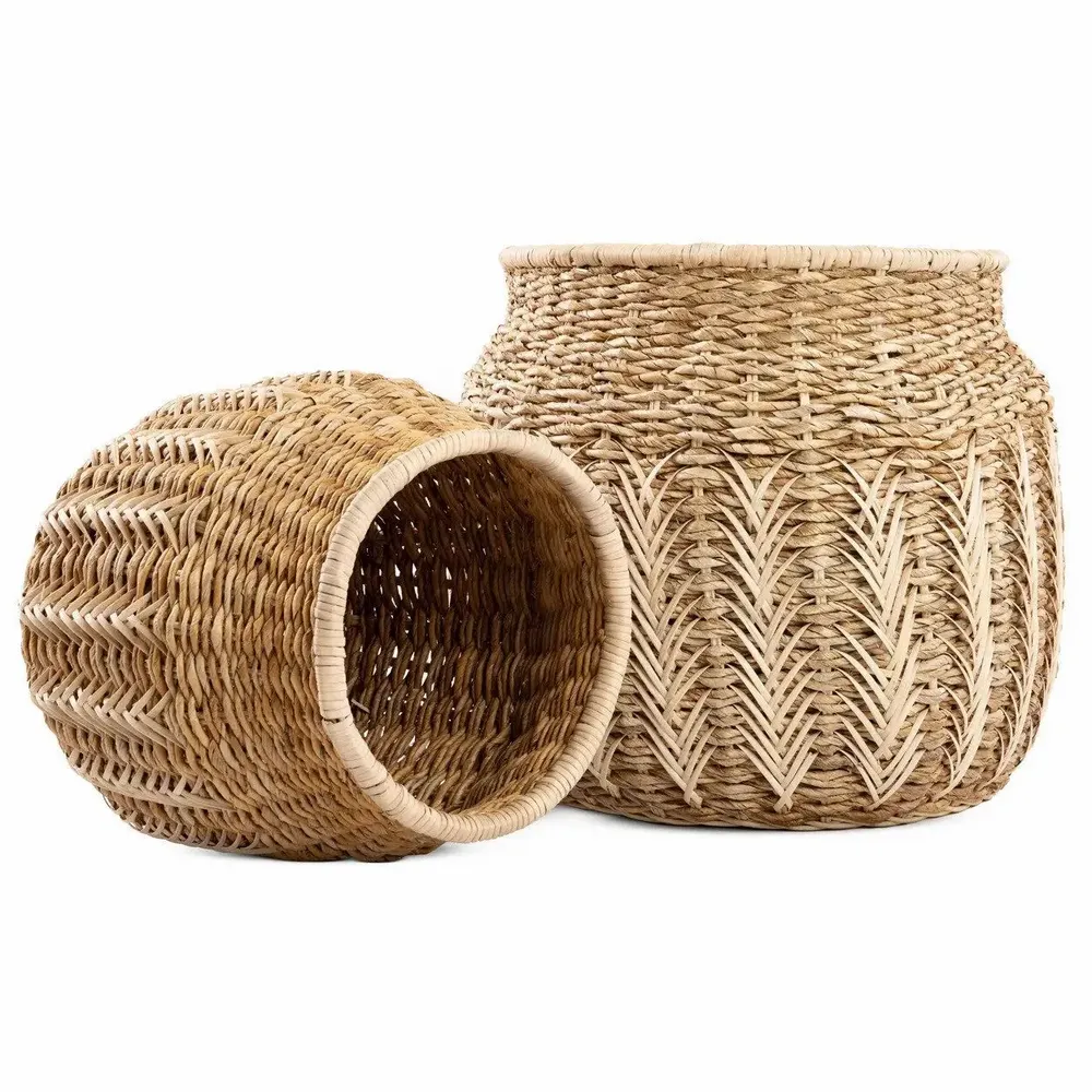 Baskets - The Luziru Basket - Natural - M - BAZAR BIZAR LIVING