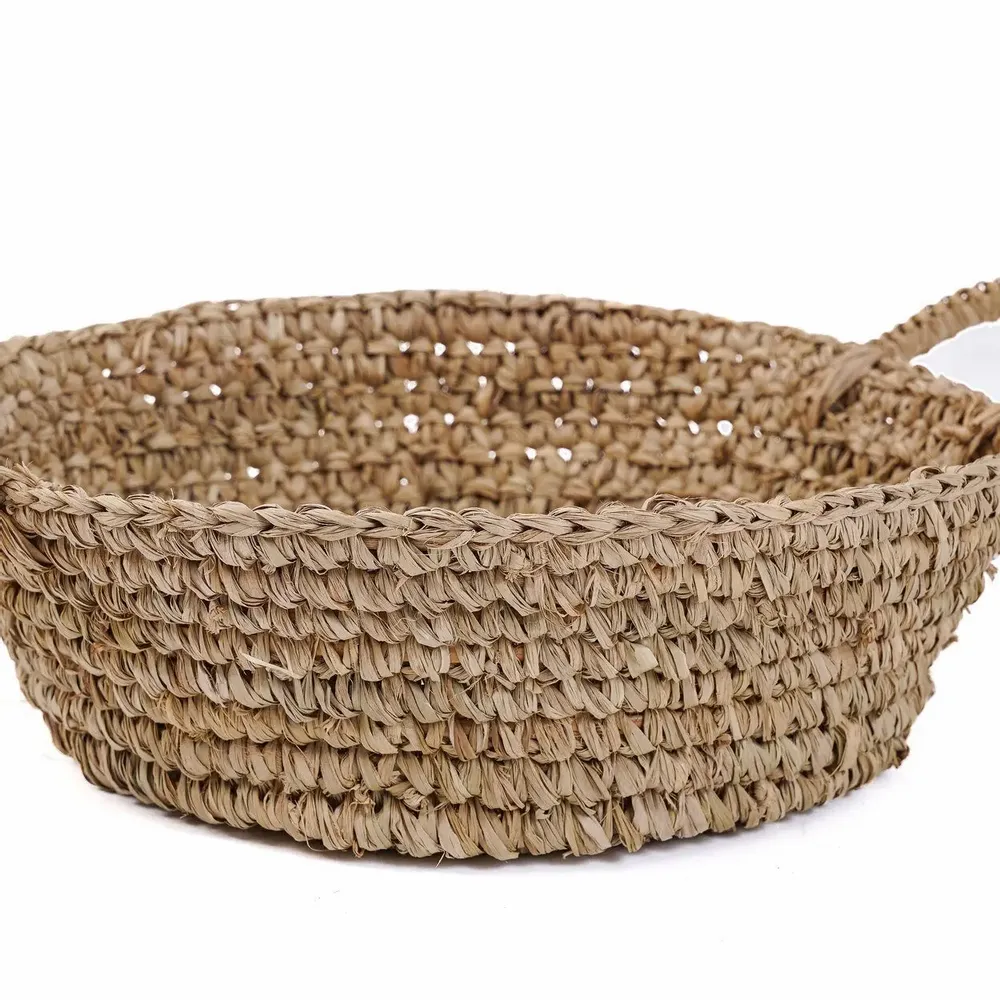 Caskets and boxes - The Raffia Basket Trays - Natural - S - BAZAR BIZAR LIVING