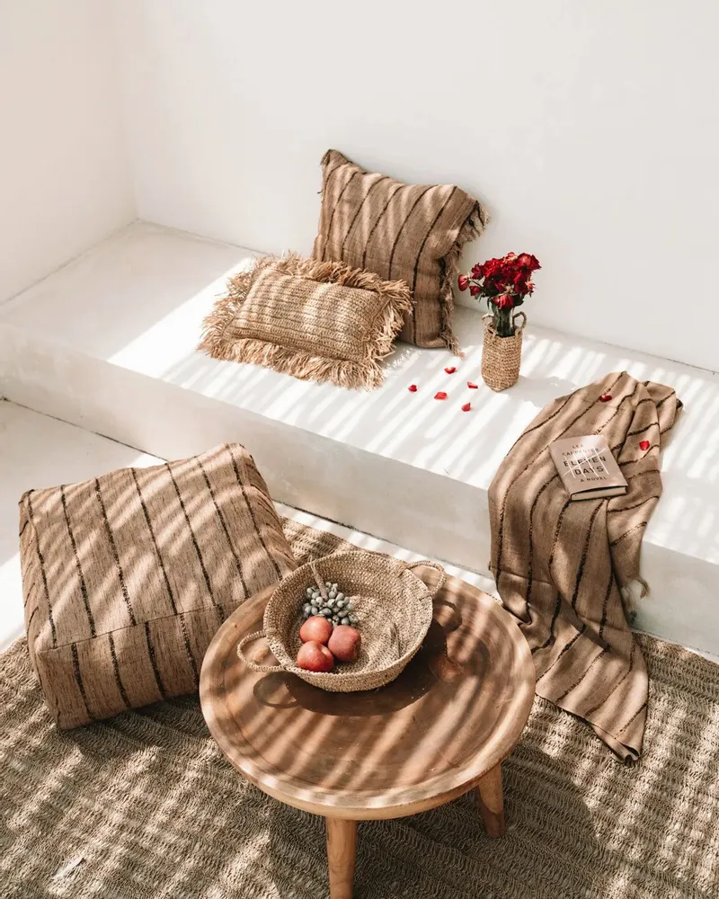Poufs - Le Pouf Oh My Gee - Beige Noir - BAZAR BIZAR LIVING