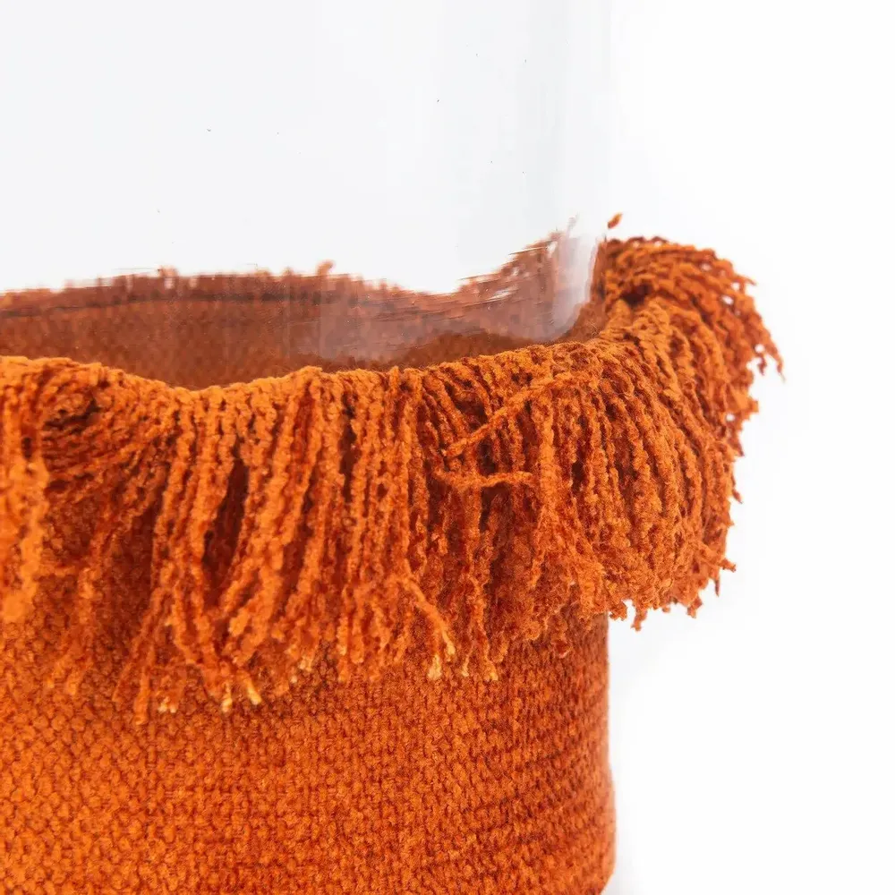 Bougeoirs et photophores  - Le Bougeoir Oh My Gee - Velours Rouille - XXL - BAZAR BIZAR LIVING