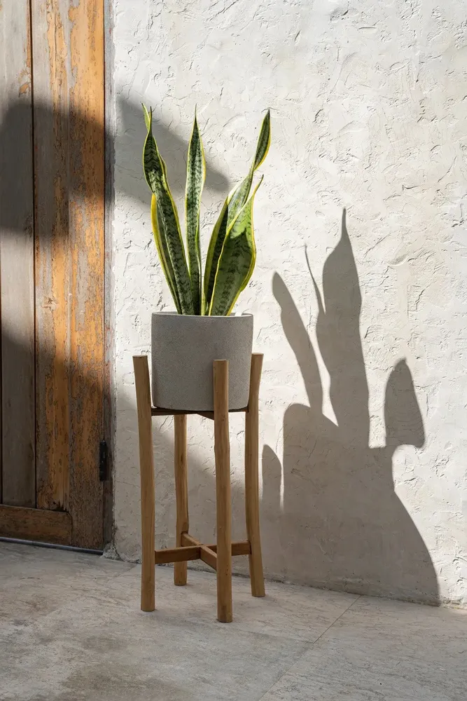 Flower pots - The Chalk High - Concrete Natural - L - BAZAR BIZAR LIVING