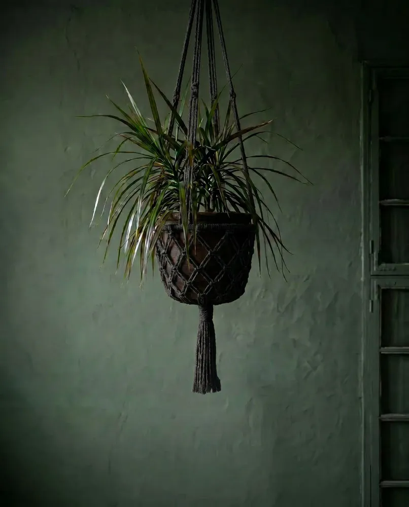 Objets de décoration - Le Porte-Plante Macramé - Noir - L - BAZAR BIZAR LIVING