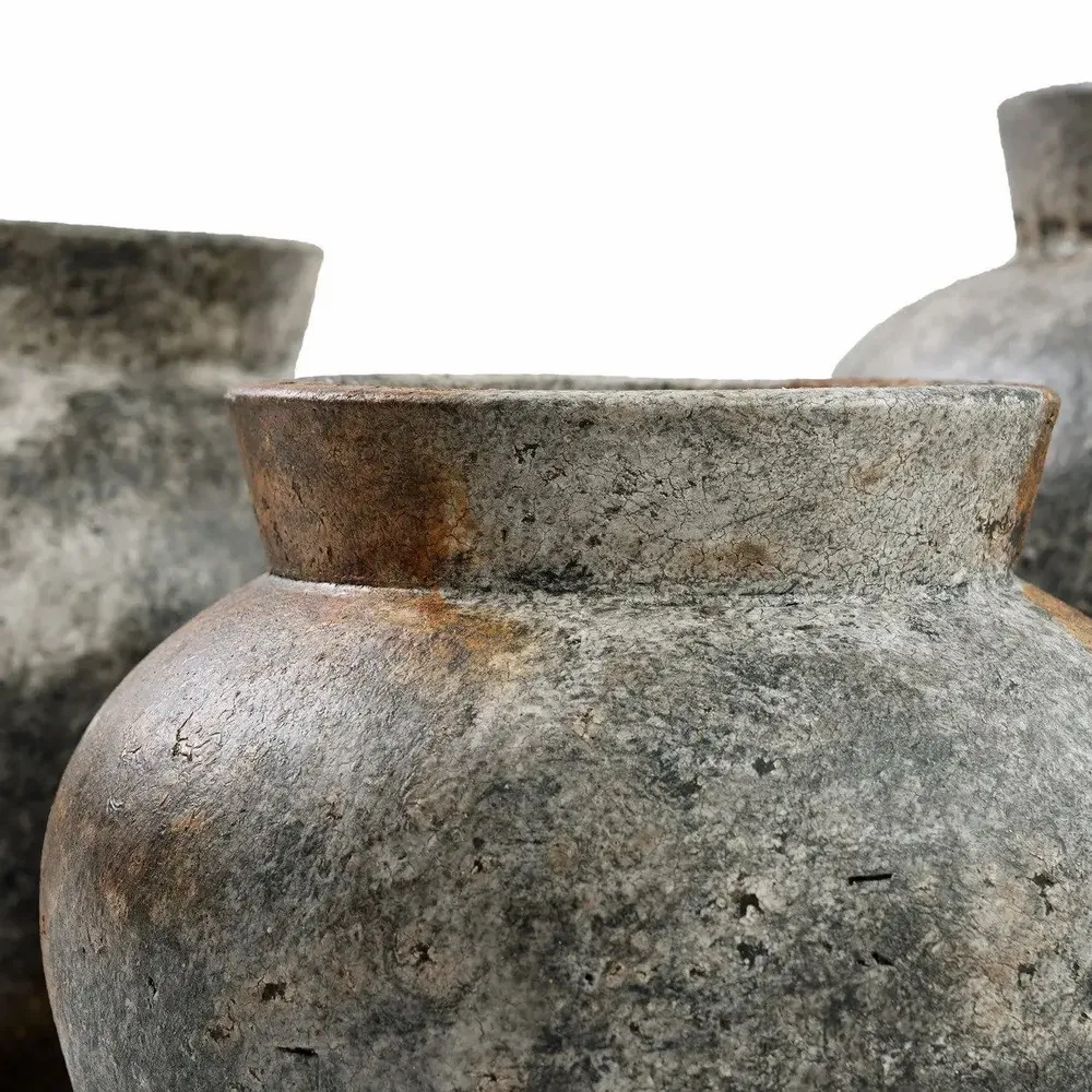 Vases - The Funky Vase - Antique Grey - L - BAZAR BIZAR LIVING