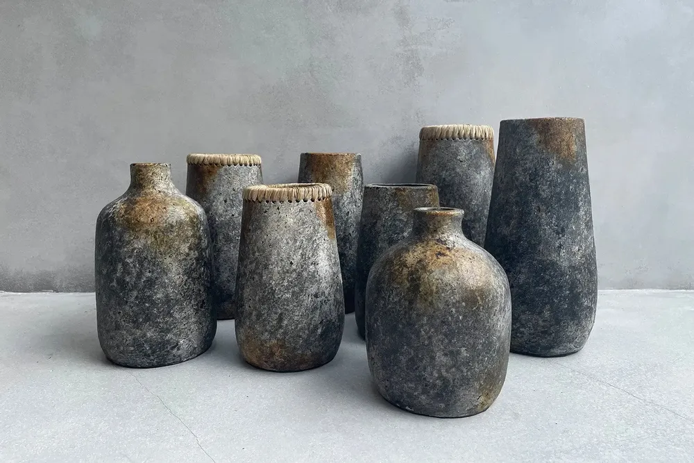 Vases - The Spooky Vase - Antique Grey - L - BAZAR BIZAR LIVING