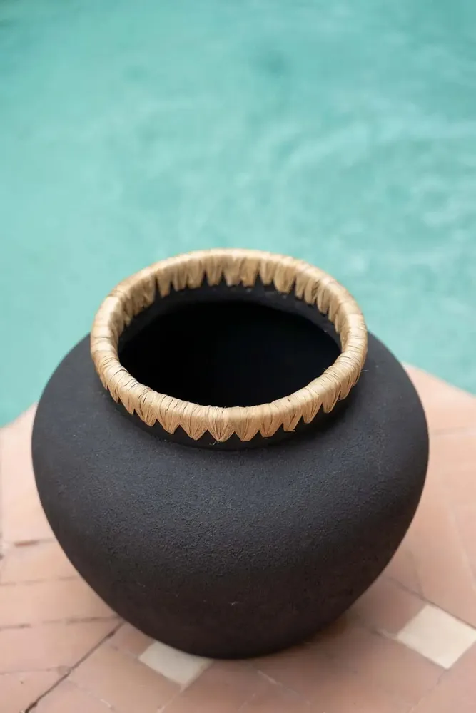 Vases - The Styly Vase - Black Natural - M - BAZAR BIZAR LIVING
