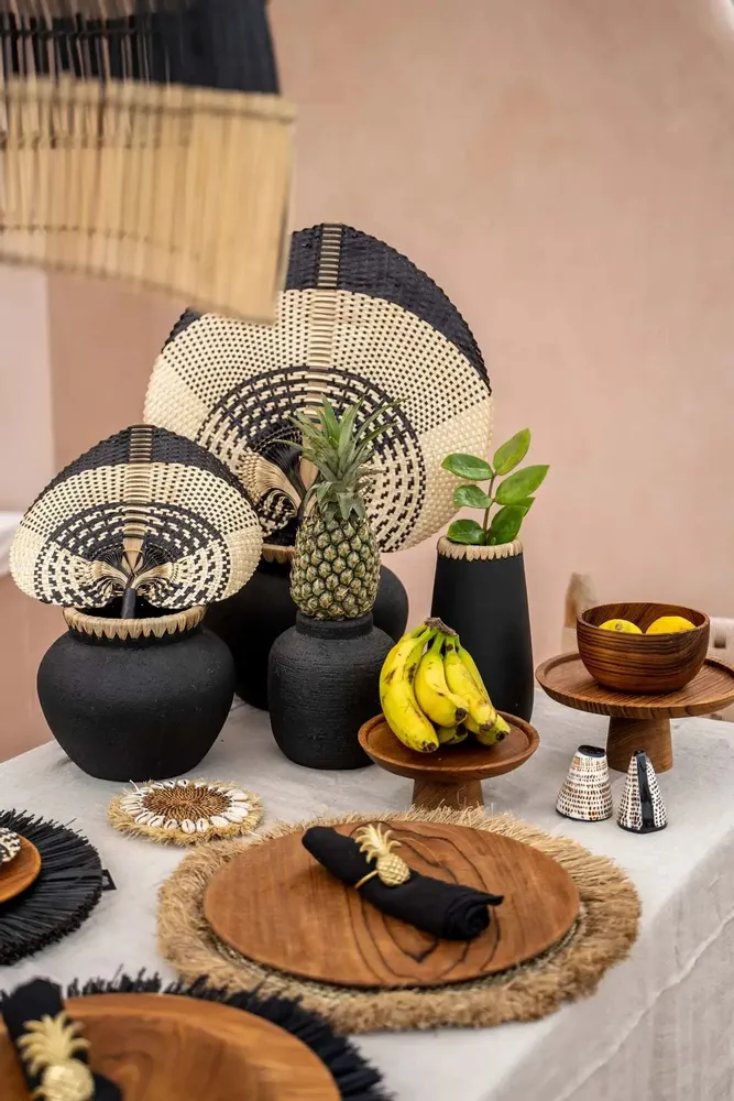 Vases - The Styly Vase - Black Natural - M - BAZAR BIZAR LIVING