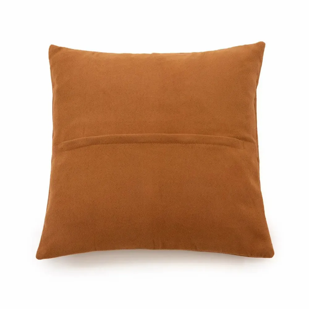 Coussins - La Housse de Coussin Four Leather Panel - Camel - 40x40 - BAZAR BIZAR LIVING