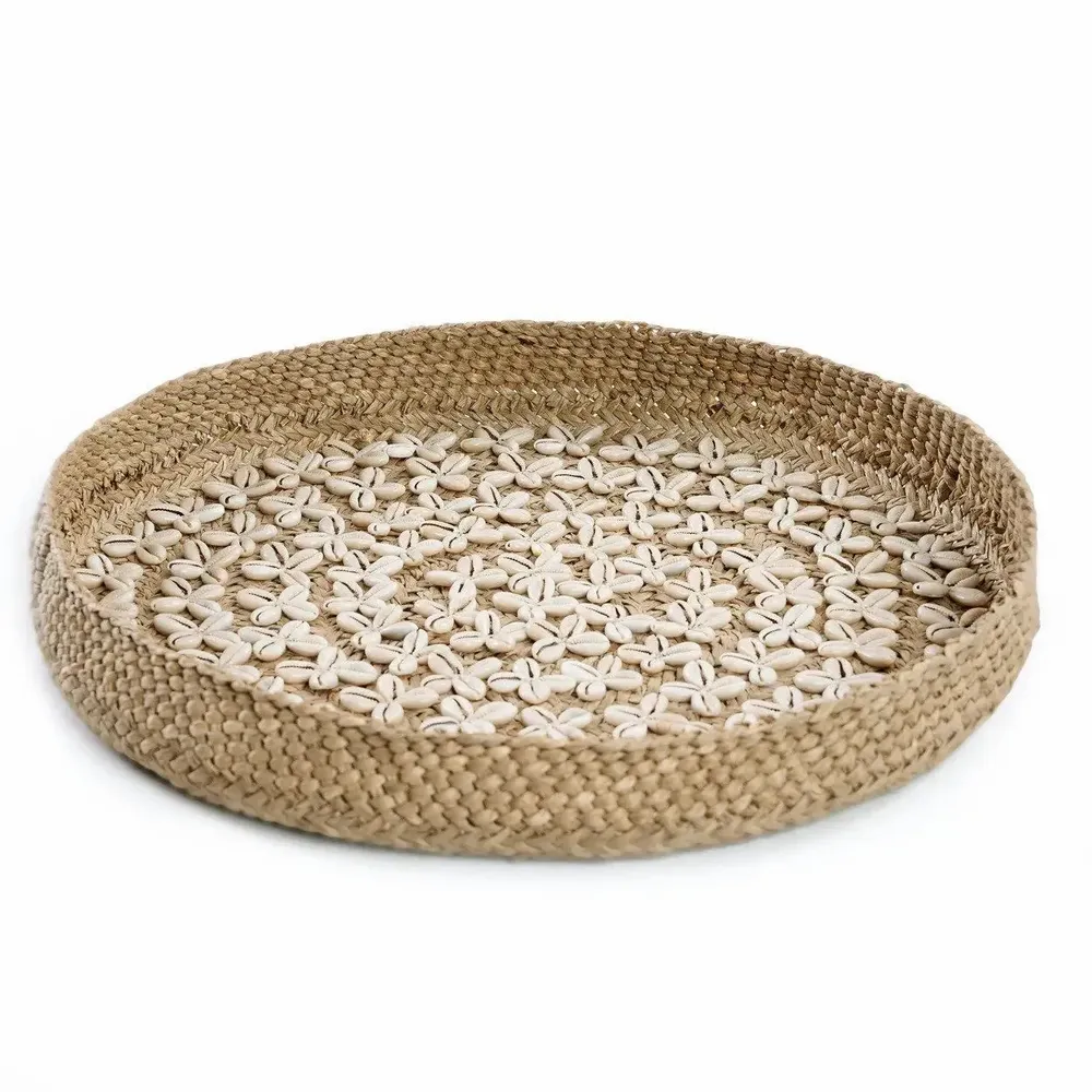 Other wall decoration - The Costa Shell Plate - Natural White - M - BAZAR BIZAR LIVING