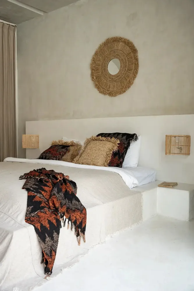 Plaids - Le s'il vous Plaid - Black Orange - BAZAR BIZAR LIVING