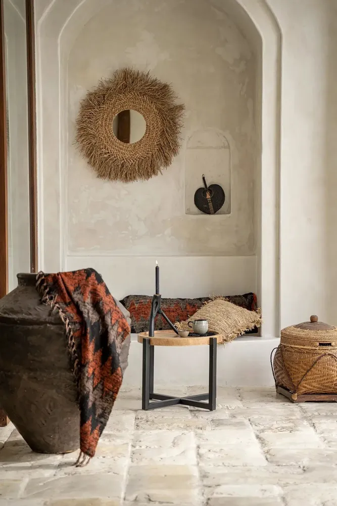 Plaids - Le s'il vous Plaid - Black Orange - BAZAR BIZAR LIVING