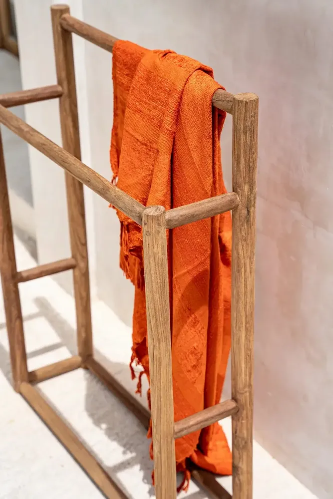 Plaids - Le s'il vous Plaid - Velours Rouille - BAZAR BIZAR LIVING