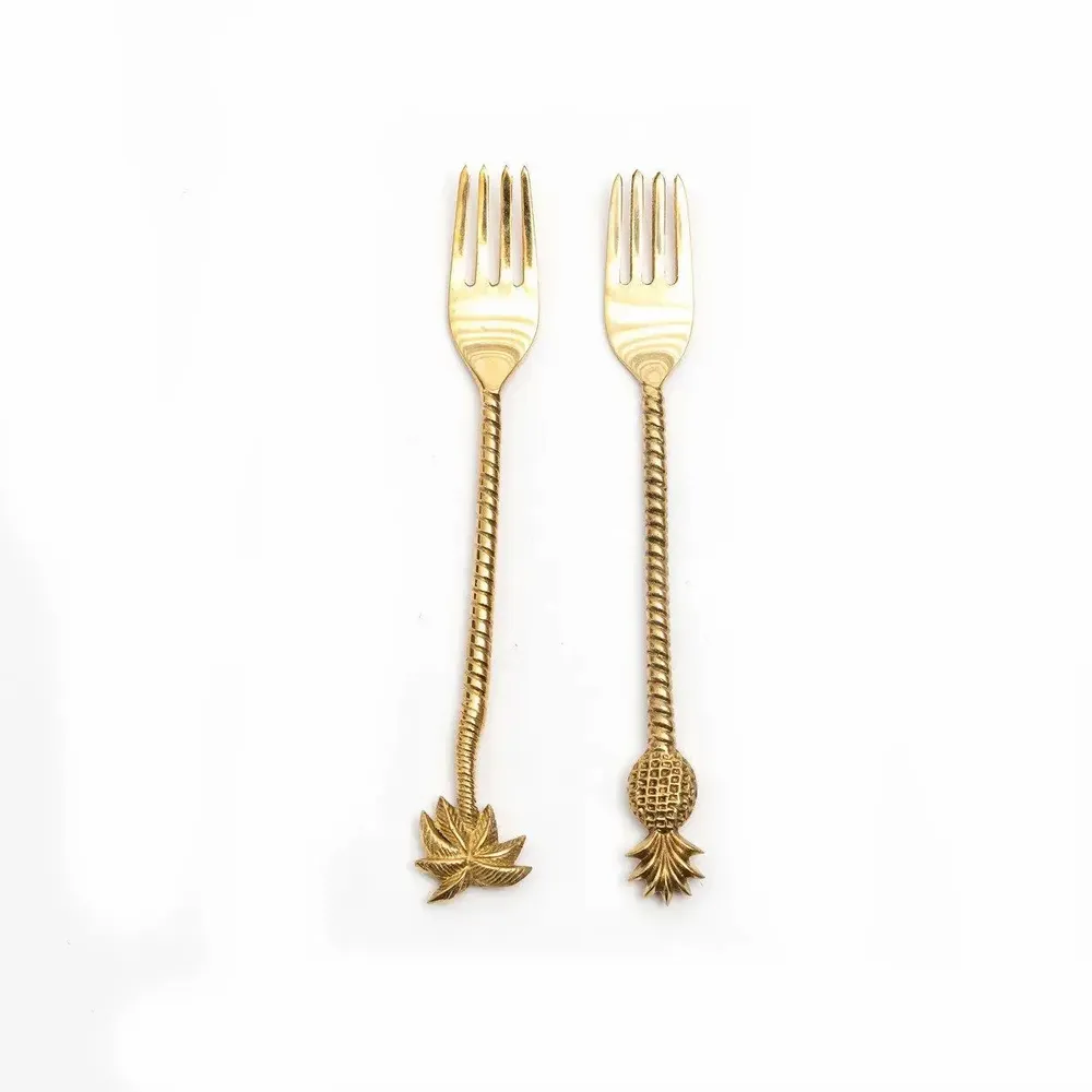 Forks - The Palm Tree Fork - Gold - BAZAR BIZAR LIVING