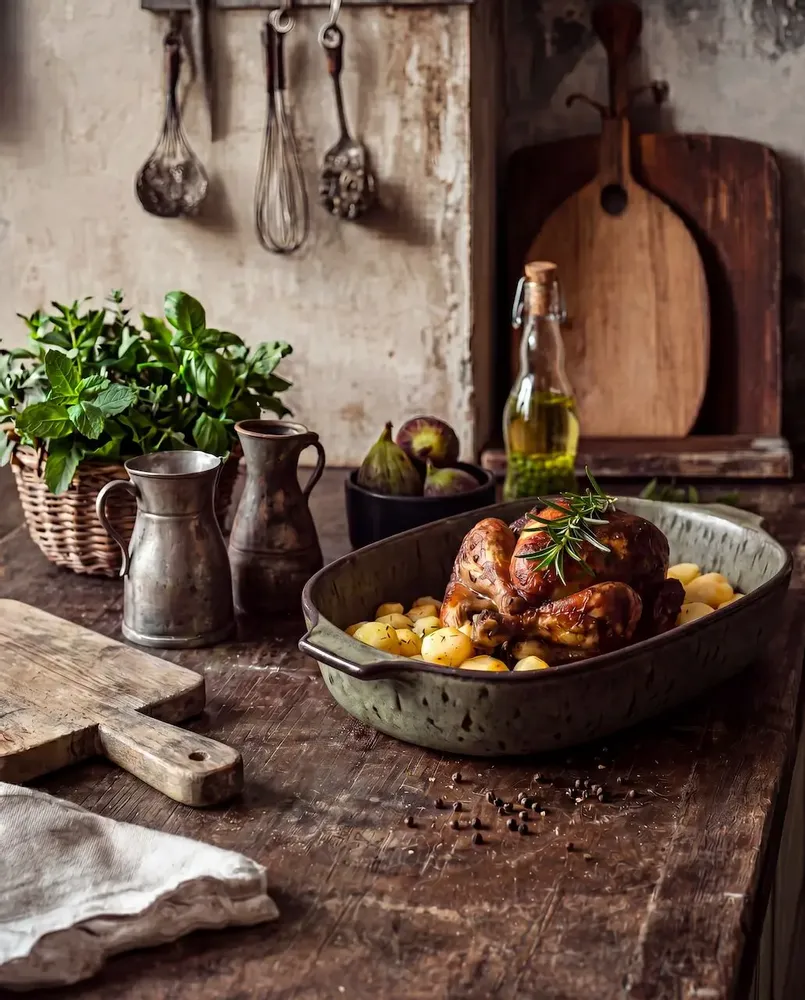 Platter and bowls - The Comporta Oven Tray - Green - L - BAZAR BIZAR LIVING
