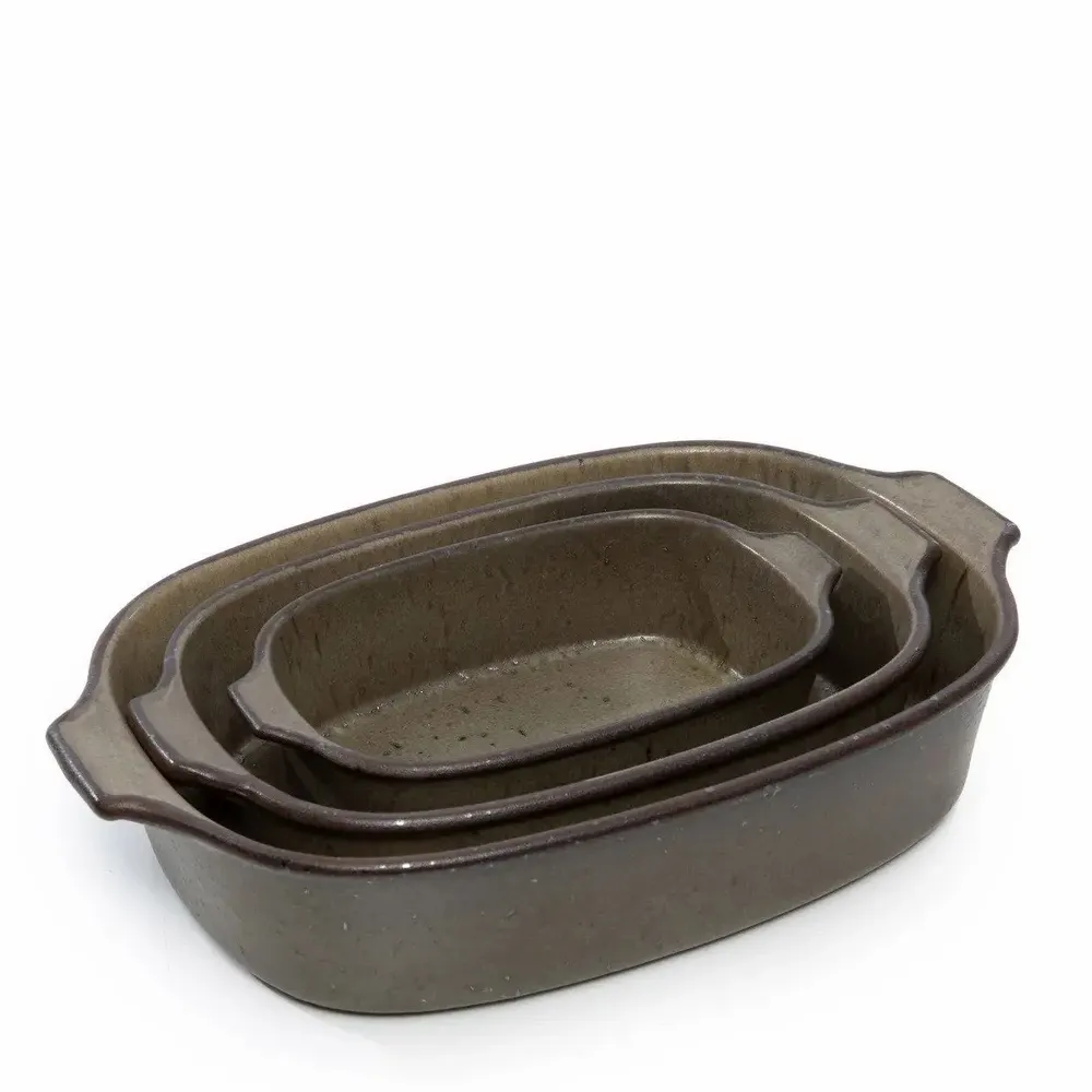 Platter and bowls - The Comporta Oven Tray - Green - L - BAZAR BIZAR LIVING