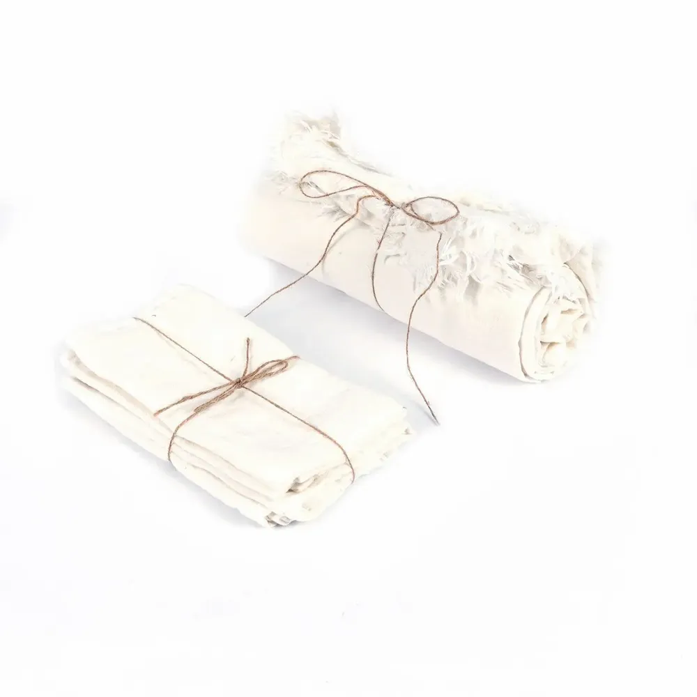 Table cloths - The Linen Tablecloth - White - 150x200 - BAZAR BIZAR LIVING