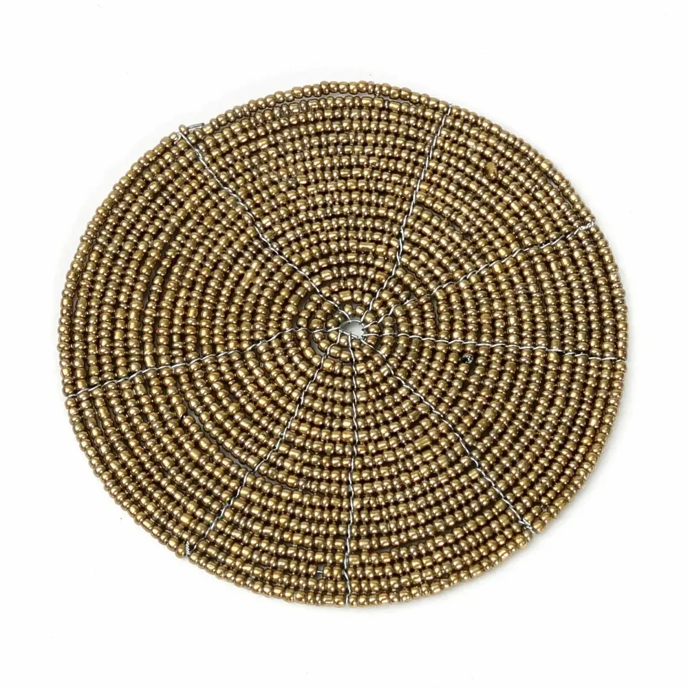 Sets de table - Le Sous-Verre En Perles - Or - BAZAR BIZAR LIVING