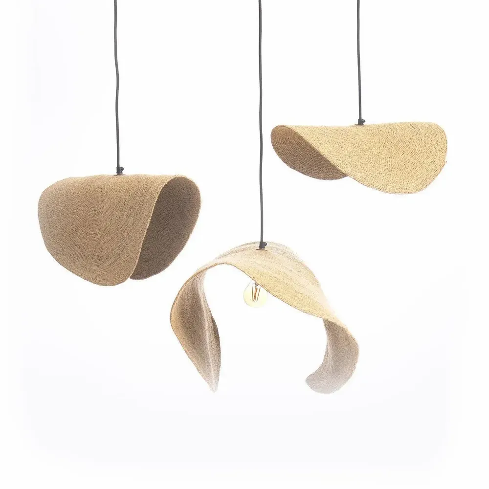 Hanging lights - The Lovalova Pendant - Natural - L - BAZAR BIZAR LIVING
