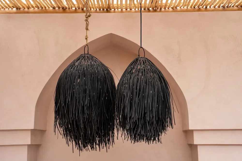 Suspensions - L'Abat-jour Shaggy - Noir - M - BAZAR BIZAR LIVING