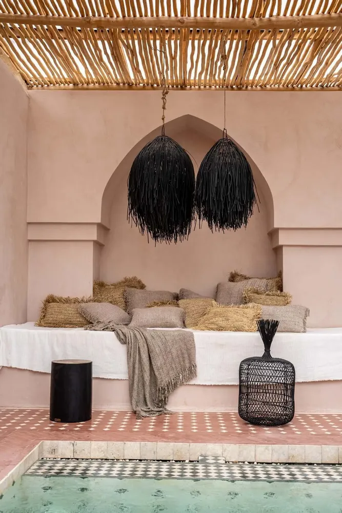 Suspensions - L'Abat-jour Shaggy - Noir - M - BAZAR BIZAR LIVING