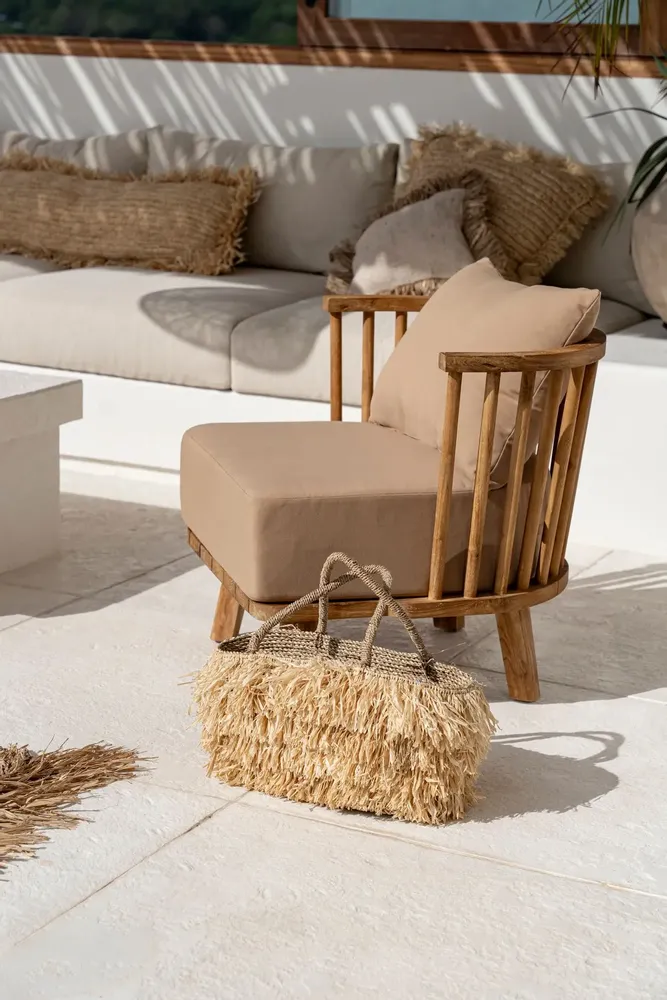 Sacs et cabas - Le Panier Raffia Bahamas - Naturel - BAZAR BIZAR LIVING