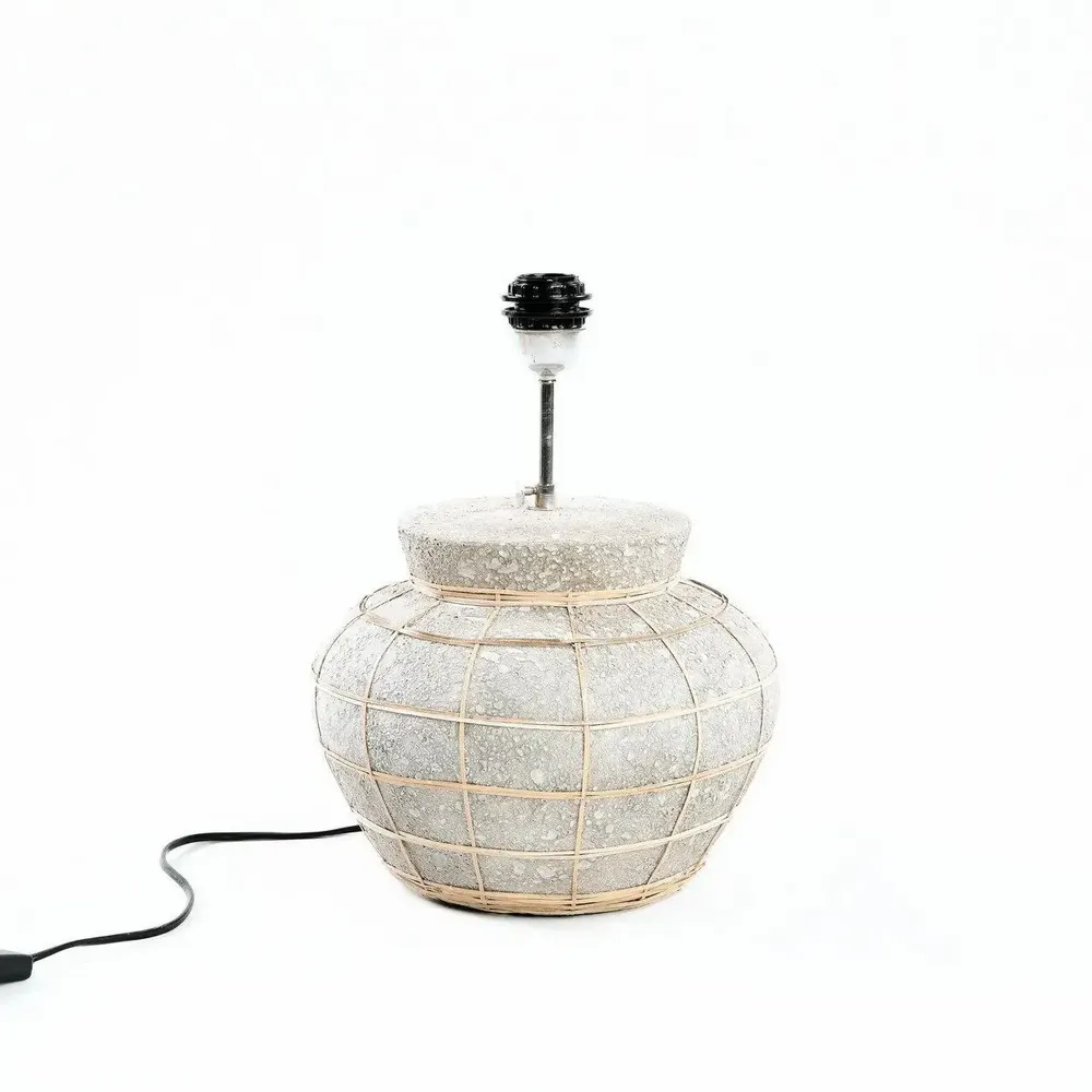 Lampes à poser - La Lampe de Table Lipsi - Béton Naturel - BAZAR BIZAR LIVING