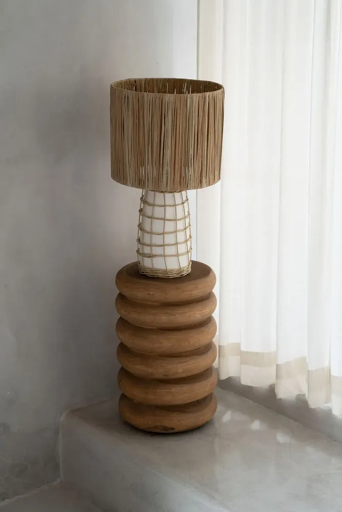 Lampes de bureau  - La Lampe de Table Skiathos - Blanc Naturel - BAZAR BIZAR LIVING