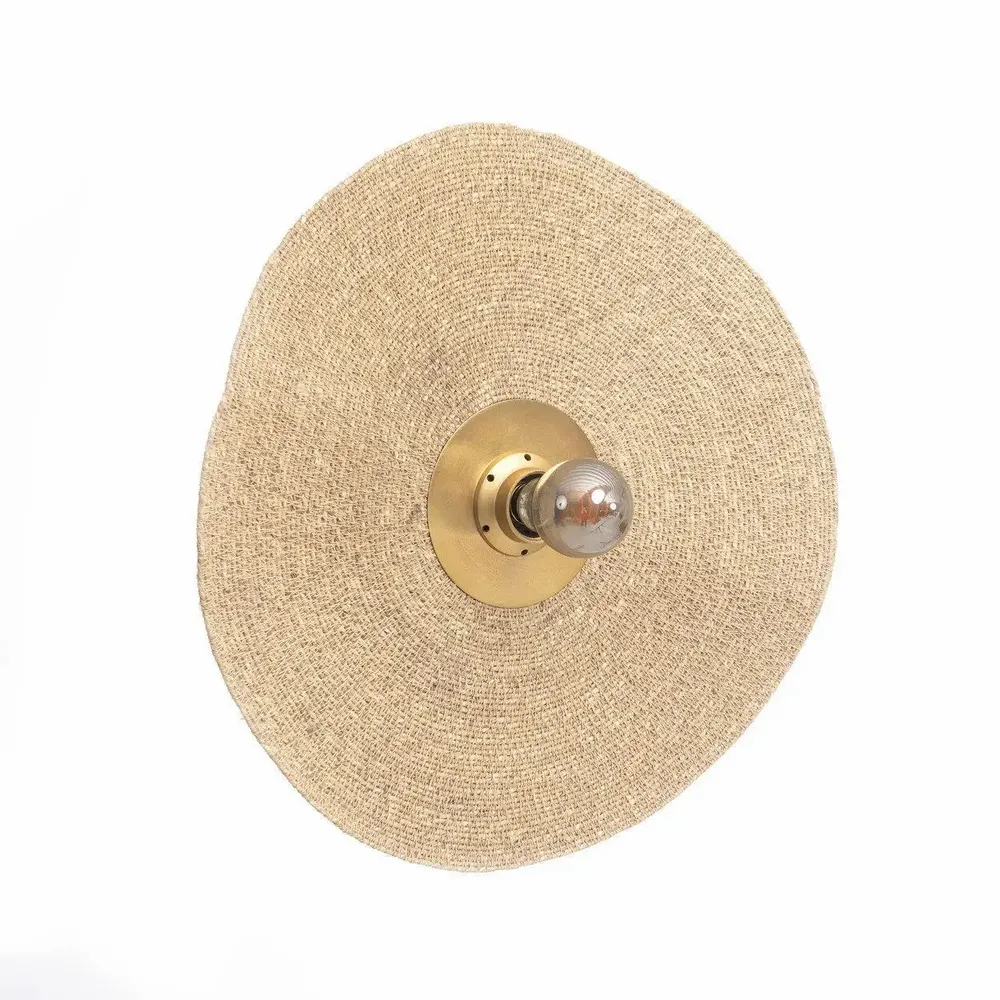 Wall lamps - The Let's Groove Wall Lamp - Natural Brass - M - BAZAR BIZAR LIVING