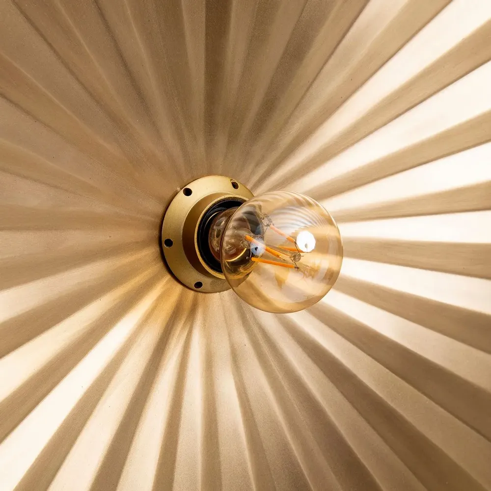 Wall lamps - The Tsijn Tsjin Wall Lamp - Brass - M - BAZAR BIZAR LIVING