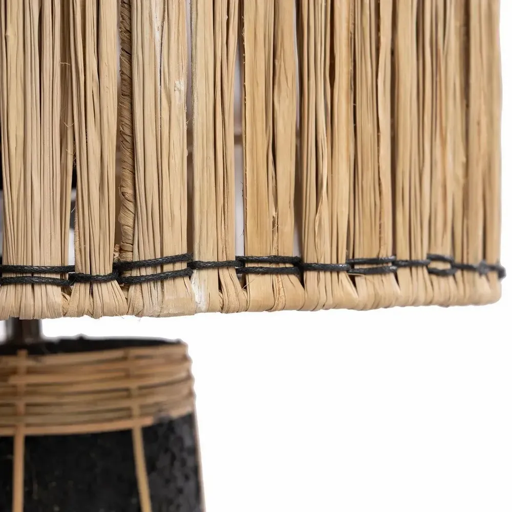 Desk lamps - The Skiathos Table Lamp - Natural Black - BAZAR BIZAR LIVING