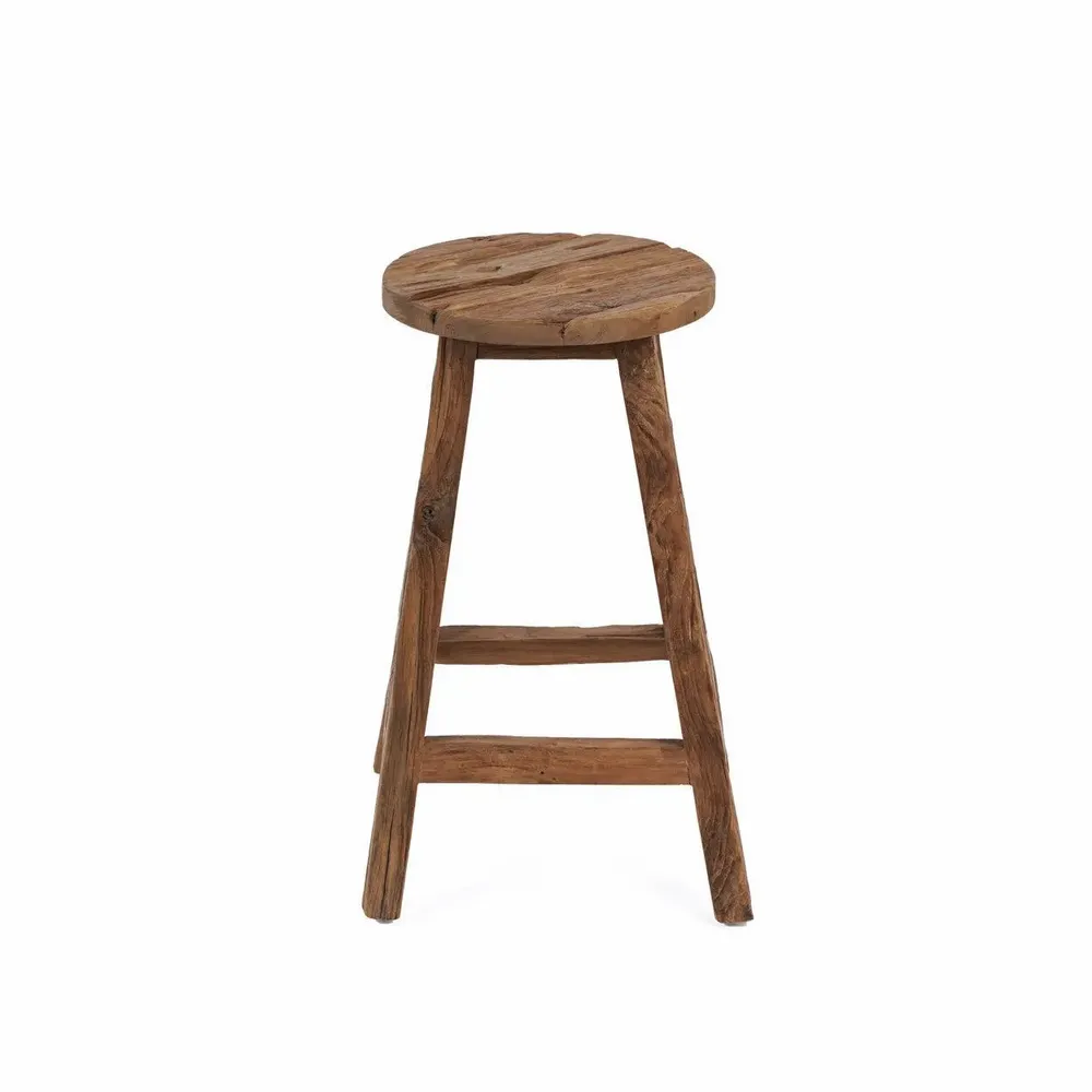 Tabourets - Le Tabouret de Bar Shibori - Naturel - BAZAR BIZAR LIVING